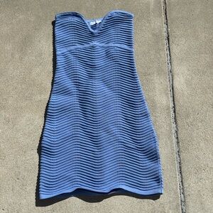 Ghanda Blue Strapless Dress
